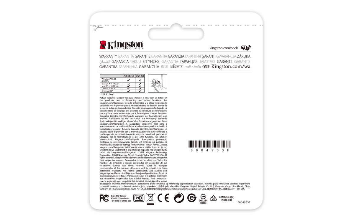 Kingston Technology DataTraveler 106 USB-Stick 32 GB USB Typ-A 3.2 Gen 1 (3.1 Gen 1) Schwarz, Rot