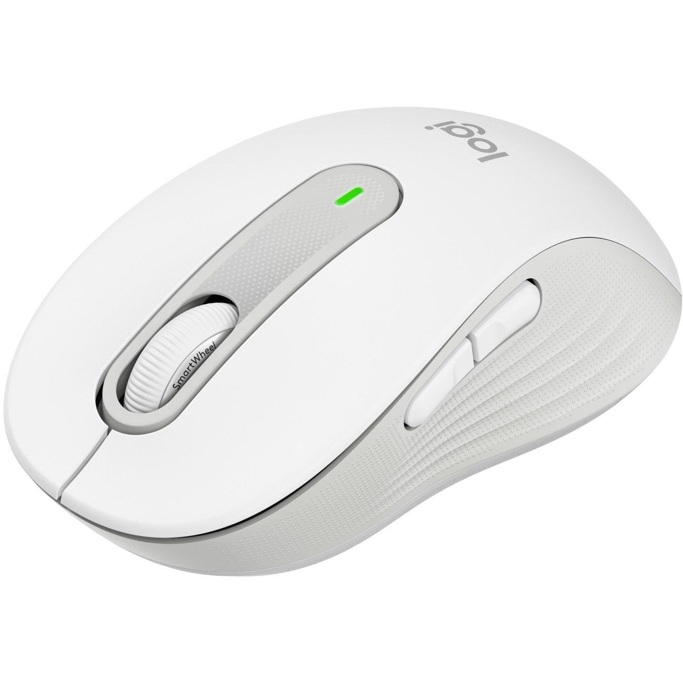 Logitech Signature M650 for Business Mouse wireless Bluetooth 2.4 GHz Bolt USB receiver off-white