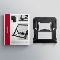 Axagon STND-LAB Laptop-Ständer, höhenverstellbar, faltbar, Aluminium Laptop- & Tablet-Ständer Schwarz 43,9 cm (17.3")
