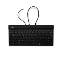 R-Go Tools Ergonomische Tastatur R-Go Split Break v2 mit Pausensoftware, geteilte Tastatur, AZERTY (BE), Kabelgebunden, Schwarz