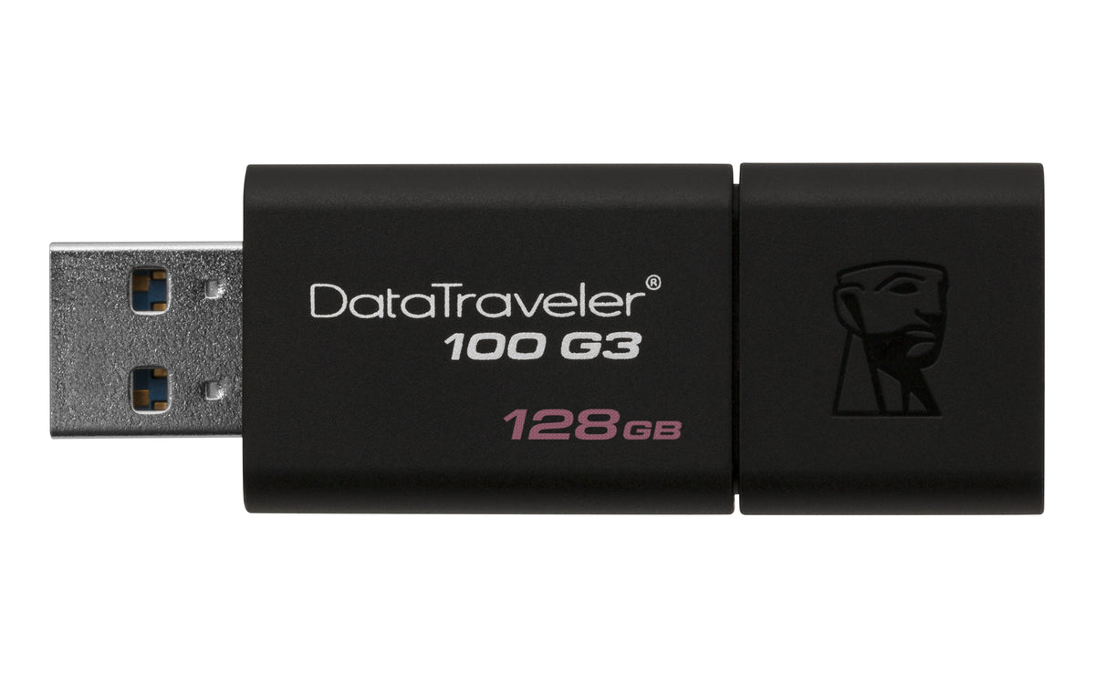 Kingston Technology DataTraveler 100 G3 USB-Stick 128 GB USB Typ-A 3.2 Gen 1 (3.1 Gen 1) Schwarz