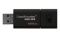Kingston Technology DataTraveler 100 G3 USB-Stick 128 GB USB Typ-A 3.2 Gen 1 (3.1 Gen 1) Schwarz
