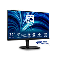 Philips 32B2U3601/00 Computerbildschirm 80 cm (31.5") 2560 x 1440 Pixel Quad HD LCD Schwarz