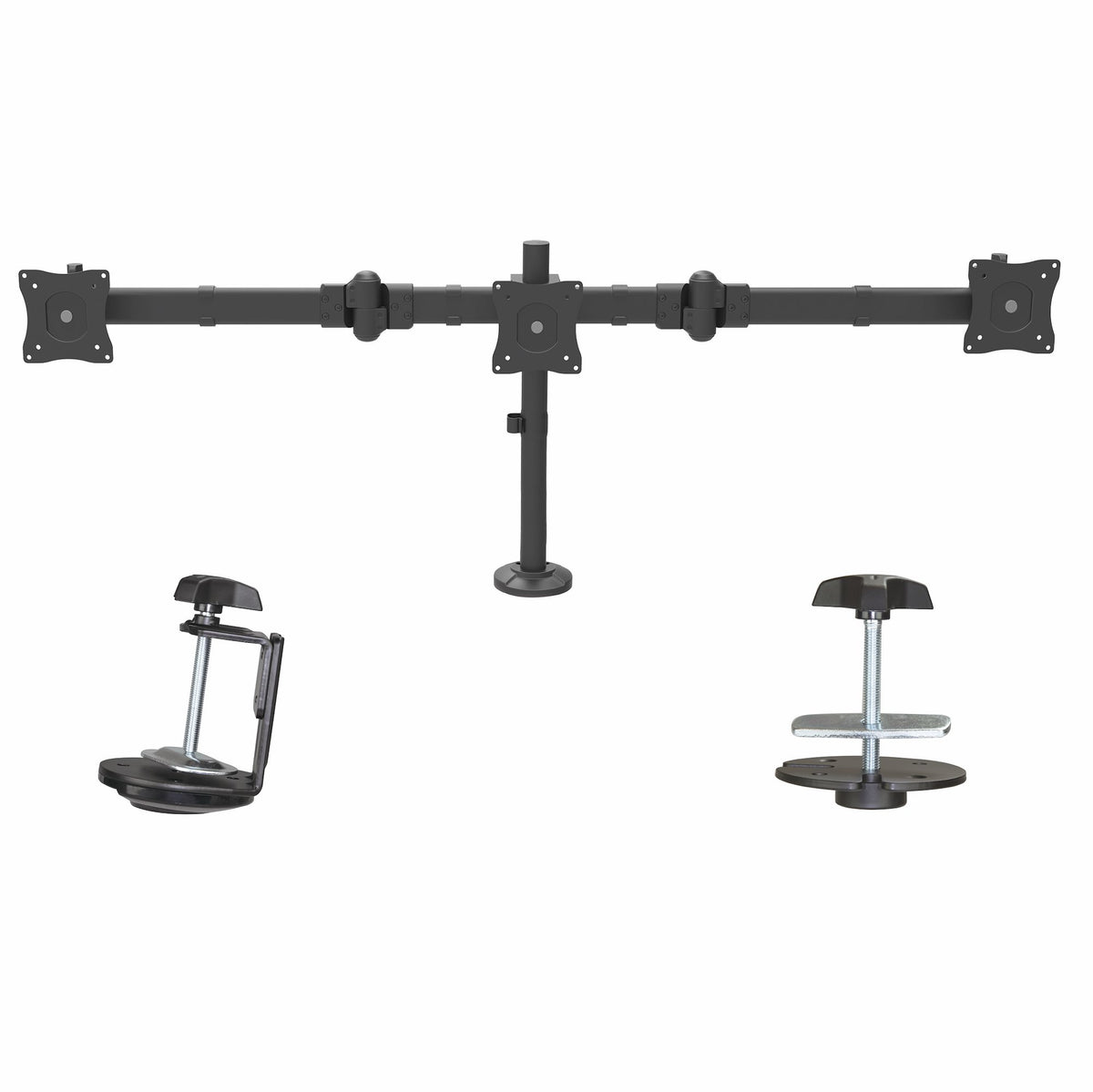 StarTech.com 3 Monitor Schreibtischhalterung - Ergonomischer VESA Monitorarm für 3 Monitore bis zu 27" - Gelenkig, höhenverstellbar - Neig/Schwenk/Drehfunktion - Schreibtischklemme/Tülle