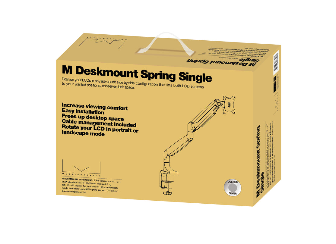 Multibrackets 3255 Flachbildschirm-Tischhalterung 68,6 cm (27") Tisch/Bank Silber