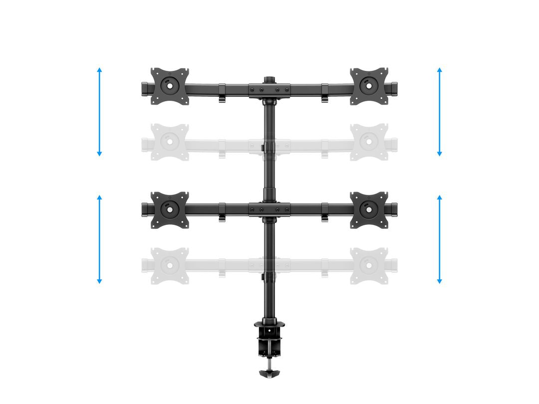 Multibrackets 3316 Flachbildschirm-Tischhalterung 68,6 cm (27") Tisch/Bank Schwarz
