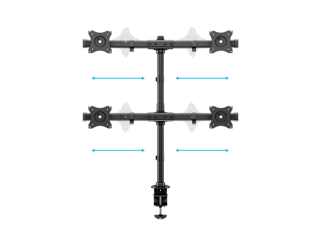 Multibrackets 3316 Flachbildschirm-Tischhalterung 68,6 cm (27") Tisch/Bank Schwarz
