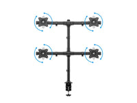 Multibrackets 3316 Flachbildschirm-Tischhalterung 68,6 cm (27") Tisch/Bank Schwarz