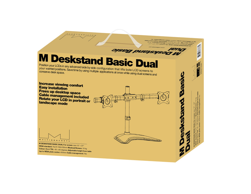 Multibrackets 3330 Flachbildschirm-Tischhalterung 68,6 cm (27") Tisch/Bank Schwarz