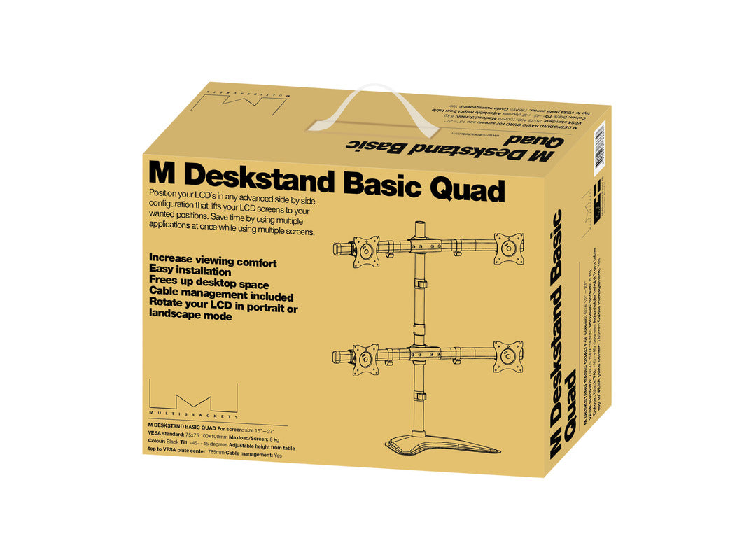 Multibrackets 3347 Flachbildschirm-Tischhalterung 68,6 cm (27") Tisch/Bank Schwarz