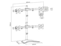 Multibrackets 3347 Flachbildschirm-Tischhalterung 68,6 cm (27") Tisch/Bank Schwarz