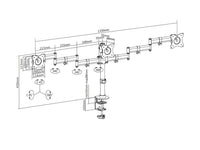 Multibrackets 3385 Flachbildschirm-Tischhalterung 68,6 cm (27") Tisch/Bank Schwarz