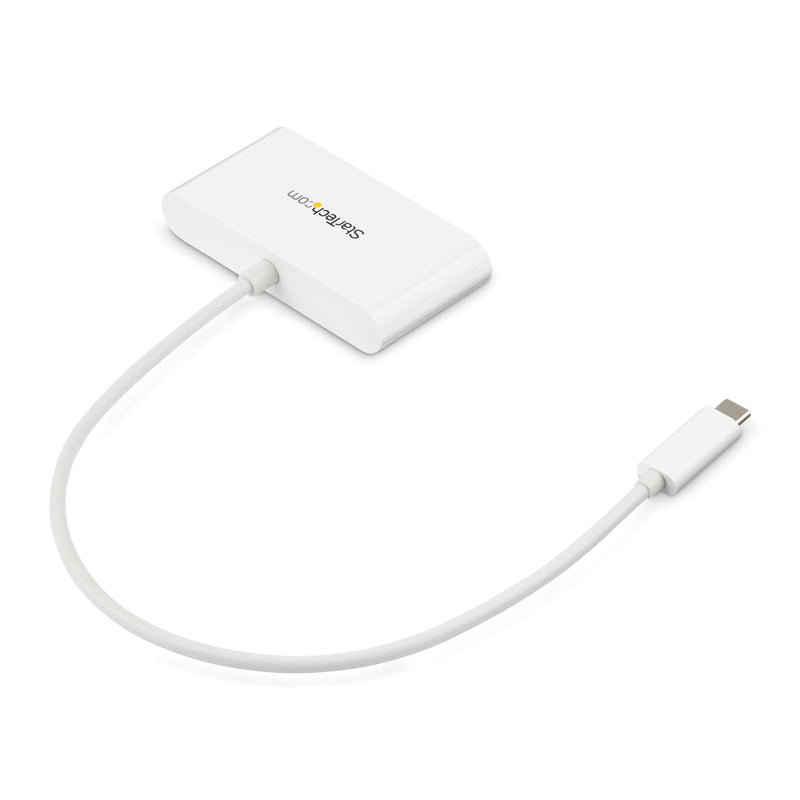 StarTech.com 3 Port USB 3.0 Hub plus Gigabit Ethernet - 5Gbps - USB-C - Weiß