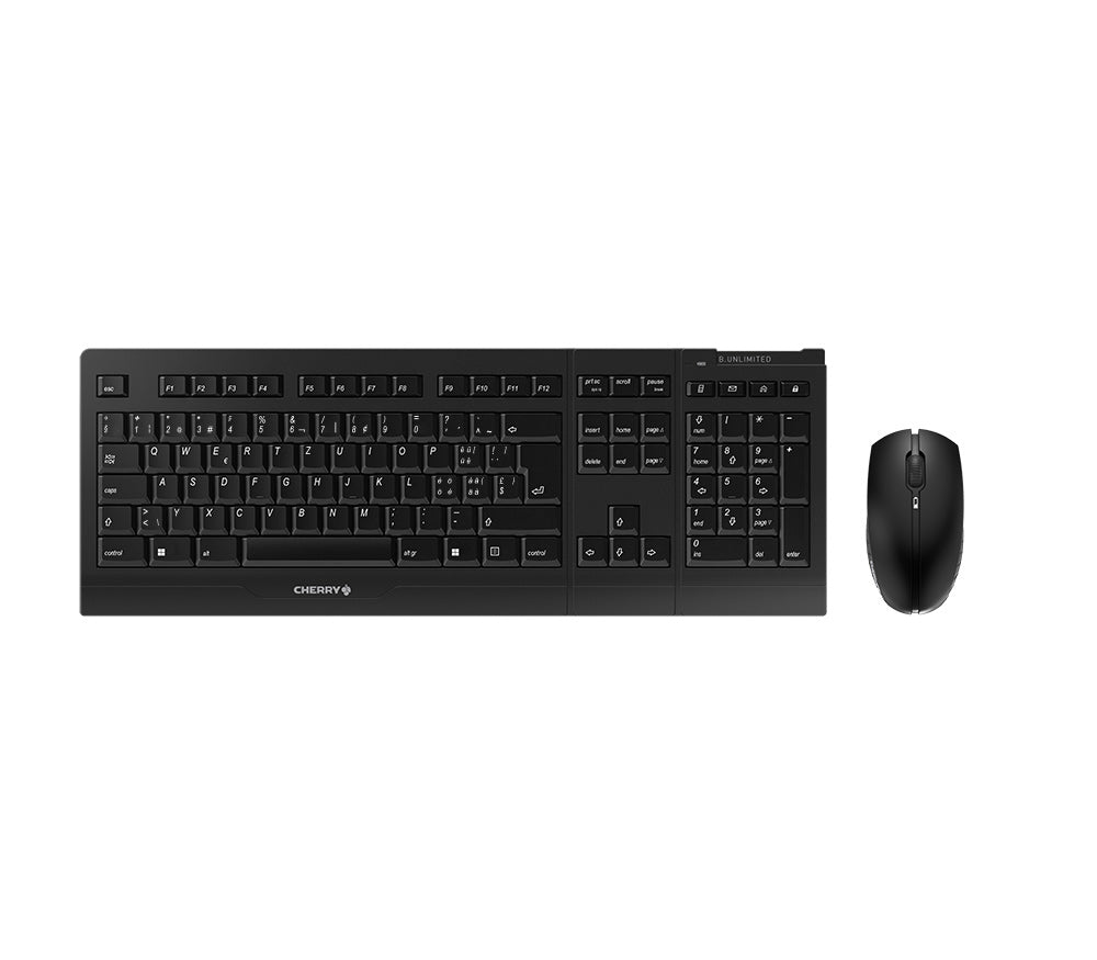 CHERRY B.UNLIMITED 3.0 Tastatur Maus enthalten Büro RF Wireless Schweiz Schwarz
