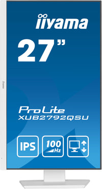 iiyama ProLite XUB2792QSU-W6 Computerbildschirm 68,6 cm (27") 2560 x 1440 Pixel Quad HD LED Weiß