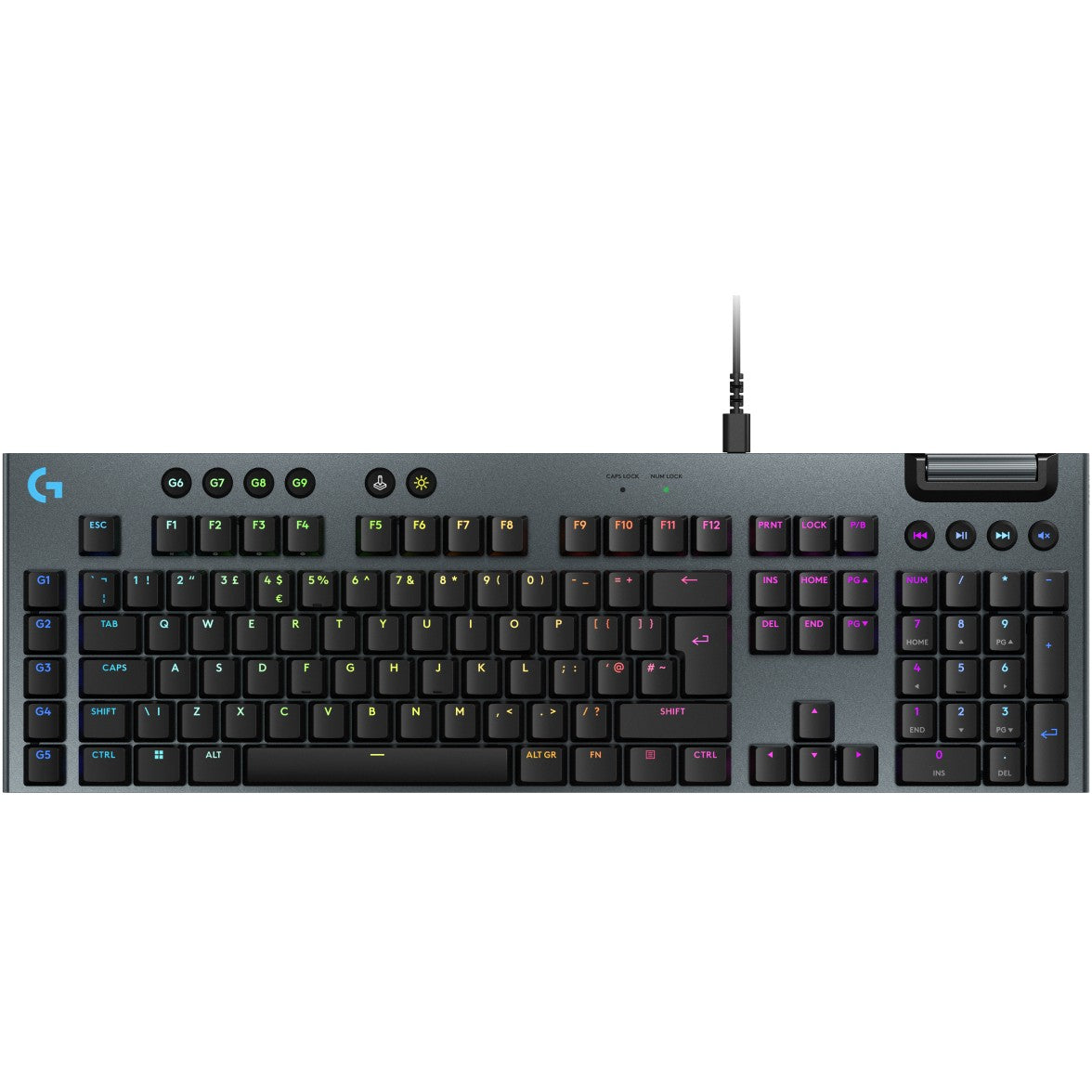 Logitech G915 X Wired Gaming Keyboard Black (UK)