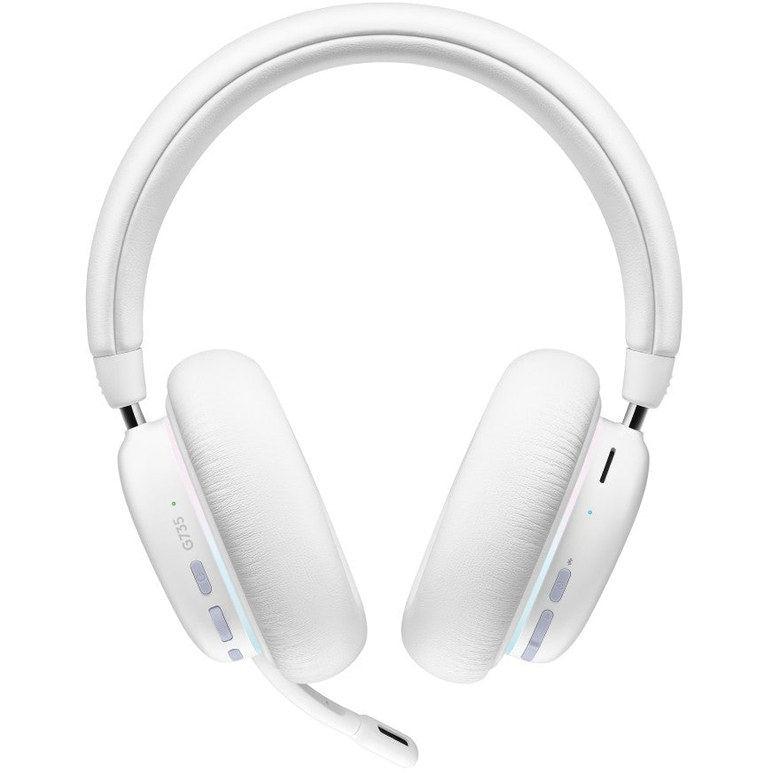 Logitech G G735 Headset full size Bluetooth / LIGHTSPEED wireless 3.5 mm jack white mist