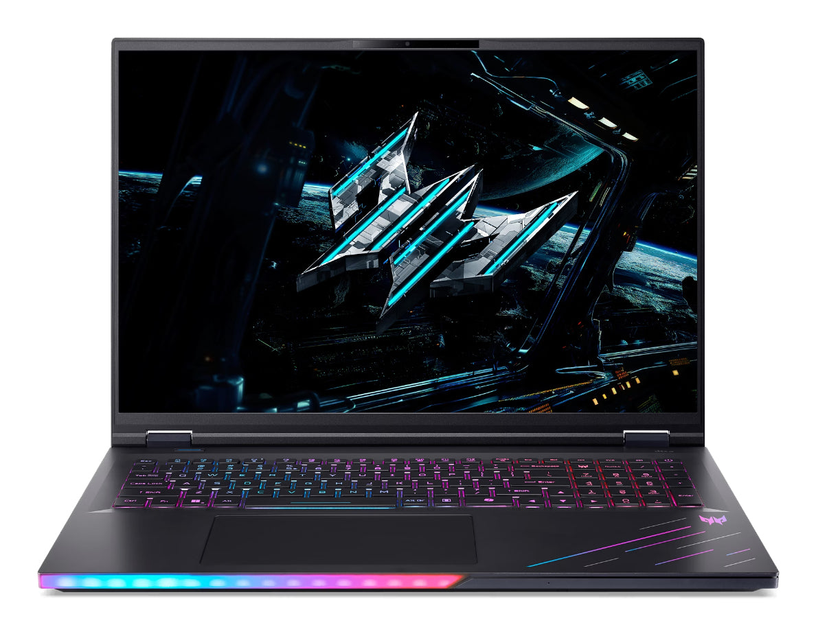 Acer Predator PH18-73-96R8 Intel Core Ultra 9 275HX Laptop 45,7 cm (18") WQXGA 32 GB DDR5-SDRAM 2 TB SSD NVIDIA GeForce RTX 5080 Wi-Fi 7 (802.11be) Windows 11 Pro Schwarz