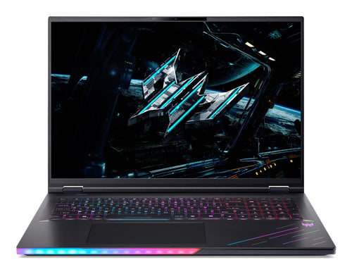 Acer Predator PH18-73-96R8 Intel Core Ultra 9 275HX Laptop 45,7 cm (18") WQXGA 32 GB DDR5-SDRAM 2 TB SSD NVIDIA GeForce RTX 5080 Wi-Fi 7 (802.11be) Windows 11 Pro Schwarz