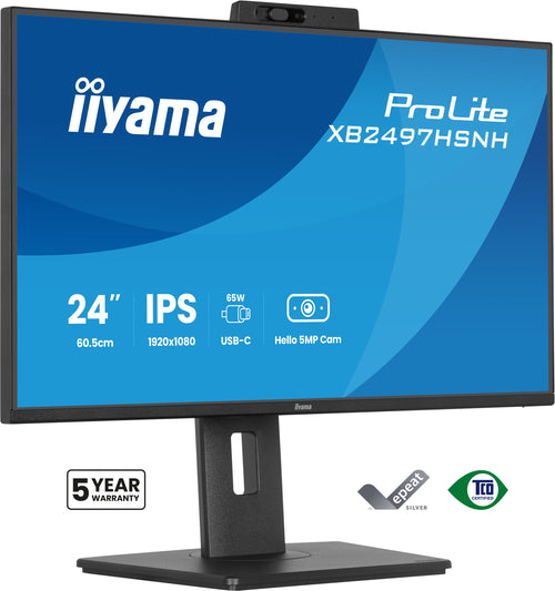 iiyama ProLite XB2497HSNH-B1 24IN IPS LCD 4MS 1920X1080 350CD/M2 HDMI/DP/USB 2 Computerbildschirm 60,5 cm (23.8") 1920 x 1080 Pixel Full HD Schwarz