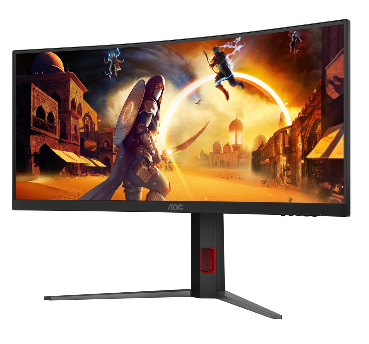 AOC G4 CU34G4/69 Computerbildschirm 86,4 cm (34") 3440 x 1440 Pixel Schwarz, Rot