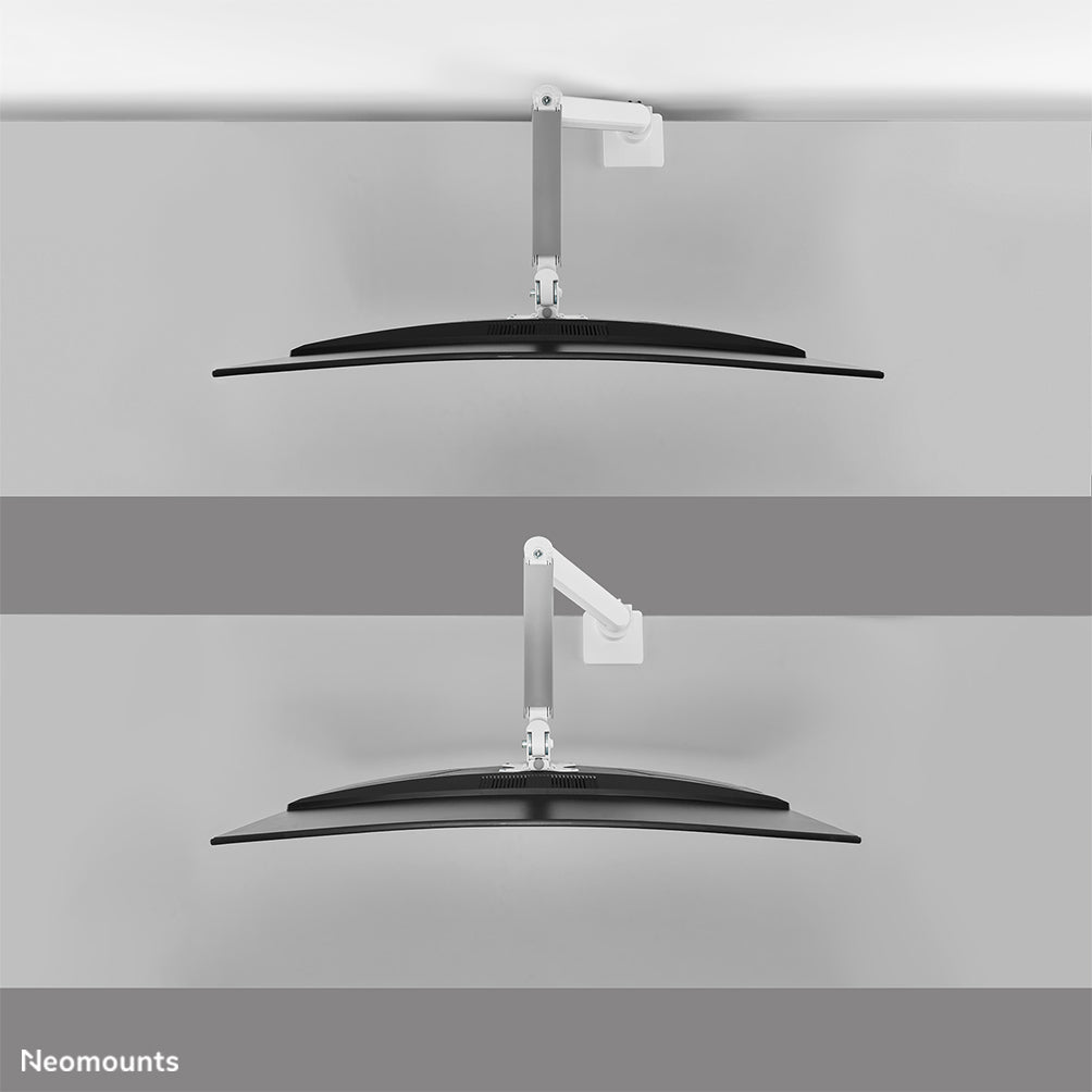 Neomounts DS70PLUS-450WH1 Monitorarm 17-49" - Gasfeder - Topfix - 180°-Stopp