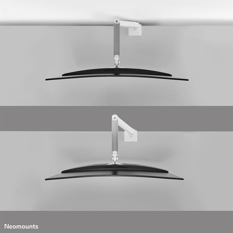 Neomounts DS70PLUS-450WH1 Monitorarm 17-49" - Gasfeder - Topfix - 180°-Stopp