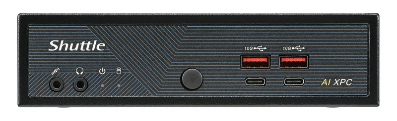 Shuttle Slim AI PC DN11H9 Intel Core Ultra 9 185H, Intel Arc graphics, 2xHDMI, 2x DP, 4x 2.5Gbit LAN, VESA, 24/7 Dauerbetrieb