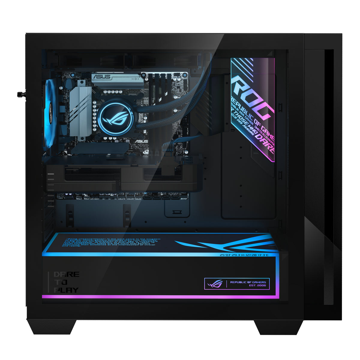 ASUS ROG G700 G700TF-07265F438W Intel Core Ultra 7 265F 32 GB DDR5-SDRAM 1 TB SSD NVIDIA GeForce RTX 5070 Windows 11 Home Tower PC Schwarz