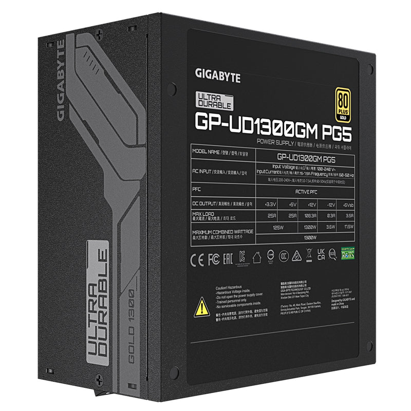 GIGABYTE UD1300GM PG5 Netzteil 1300 W 20+4 pin ATX ATX Schwarz