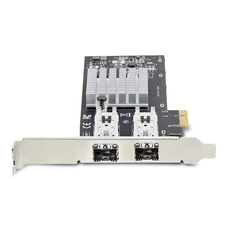 StarTech.com 2-Port GbE SFP Netzwerkkarte, PCIe 2.0 x1, Intel I350-AM2 2x 1GbE, 1000BASE Kupfer/Glasfaser Netzwerkkarte, Gigabit LWL/LAN Karte, Desktop/Server PCIE Netzwerkadapter, Windows und Linux Kompatibel