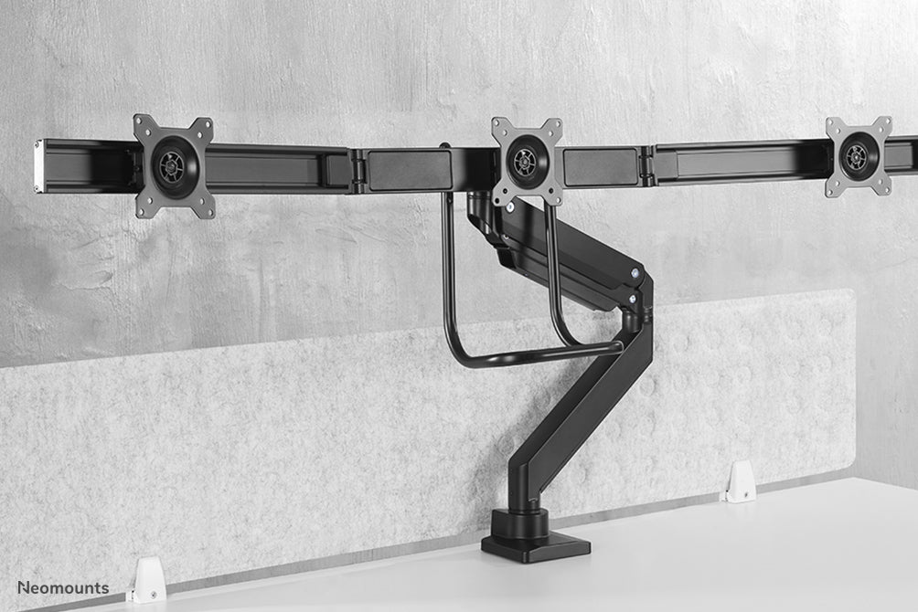 Neomounts NM-D775DX3BLACK Monitorarm 17-27" - Gasfeder - Topfix - 180°-Stopp
