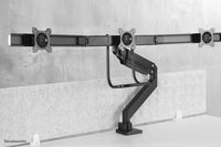 Neomounts NM-D775DX3BLACK Monitorarm 17-27" - Gasfeder - Topfix - 180°-Stopp