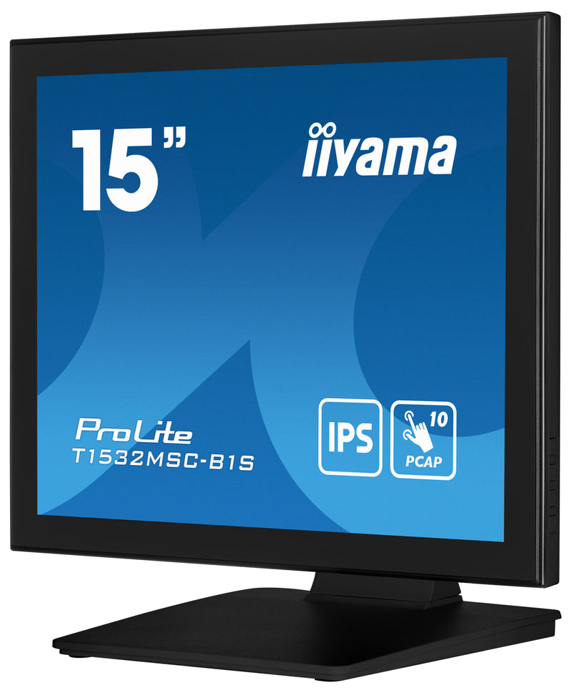 iiyama ProLite T1532MSC-B1S Computerbildschirm 38,1 cm (15") 1024 x 768 Pixel XGA LCD Touchscreen Schwarz