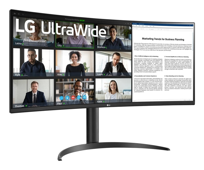 LG 34WR55QK-B Computerbildschirm 86,4 cm (34") 3440 x 1440 Pixel Wide Quad HD Schwarz