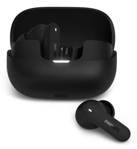 Philips TAT3000BK/00 Écouteurs et Casque True Wireless Stereo (TWS) intra-auriculaire Appels/Musique USB Type-C Bluetooth Noir