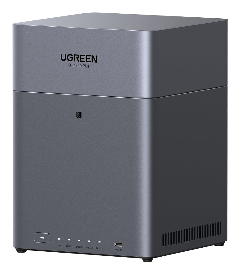 Ugreen DH4300 Plus NAS Mini Tower 8 GB LPPDDR4X UGOS Pro Grau