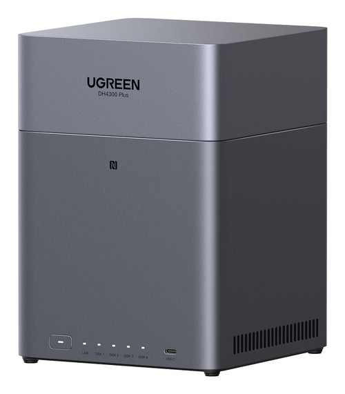 Ugreen DH4300 Plus NAS Mini Tower 8 GB LPPDDR4X UGOS Pro Grau