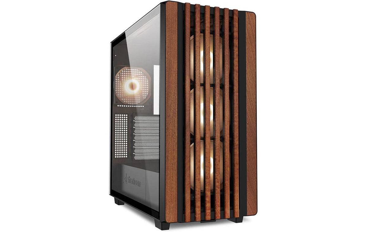 SHARKOON Rebel C70G RGB ATX Mid Tower Brown / Black Tempered Glass