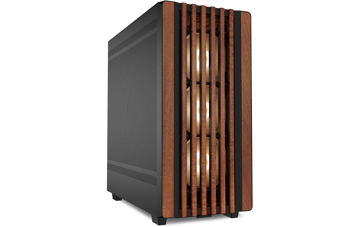 SHARKOON Rebel C70M RGB ATX Mid Tower Brown / Black Mesh Side Panel