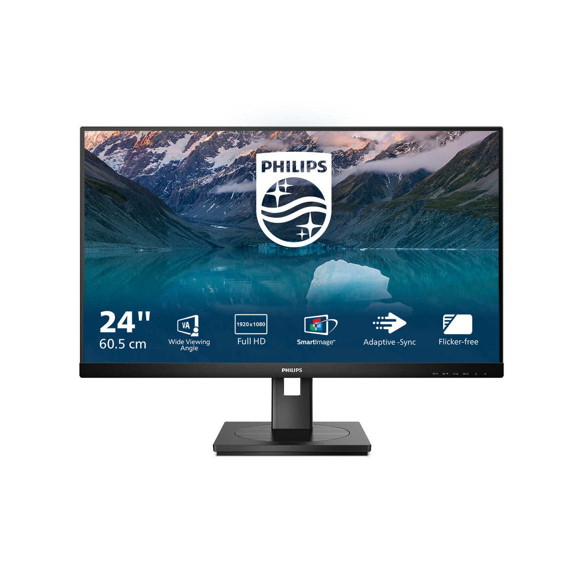 Philips S Line 242S9JML/00 Computerbildschirm 61 cm (24") 1920 x 1080 Pixel Full HD LCD Schwarz