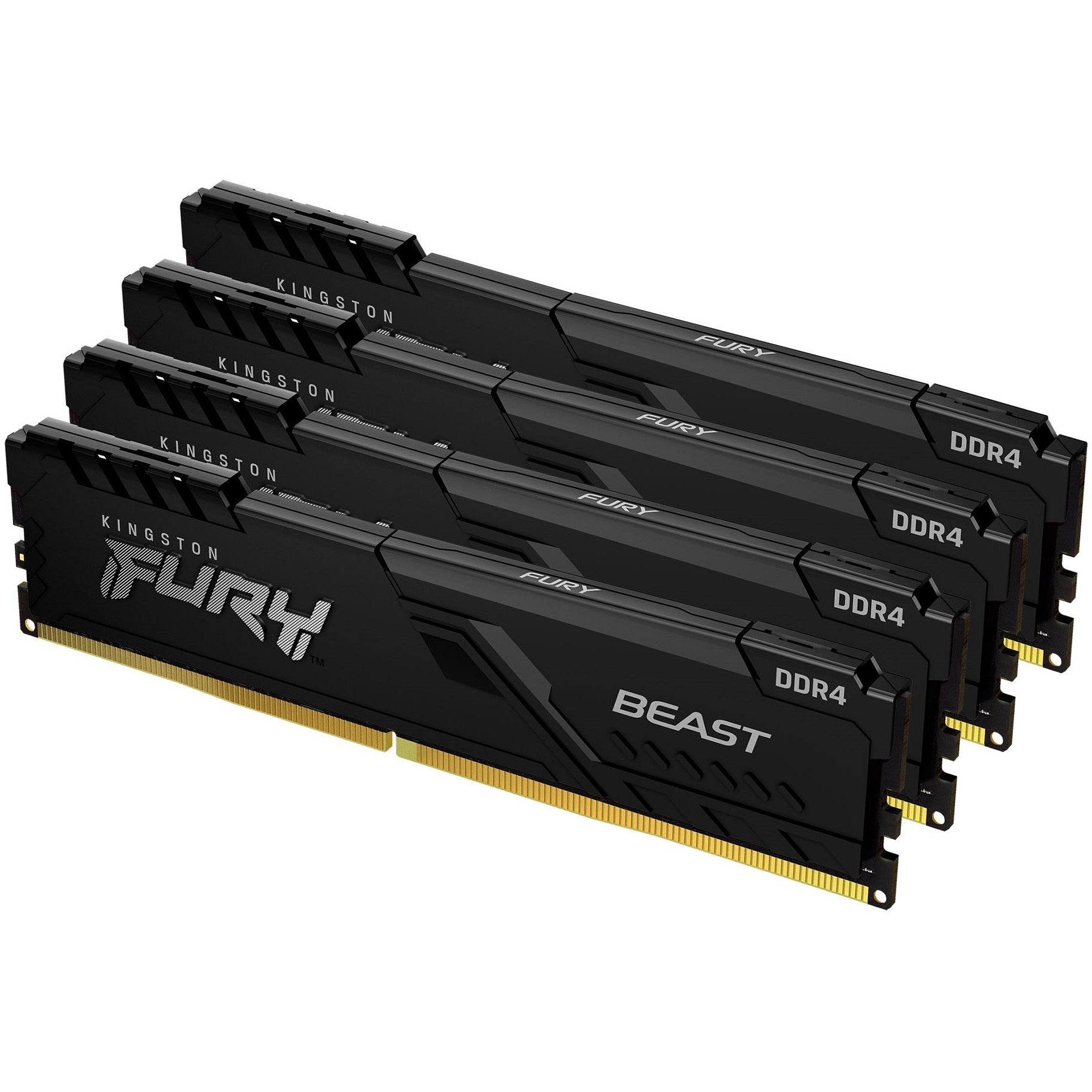 KINGSTON 64GB 3600MHz DDR4 CL18 DIMM Kit of 4 FURY Beast Black