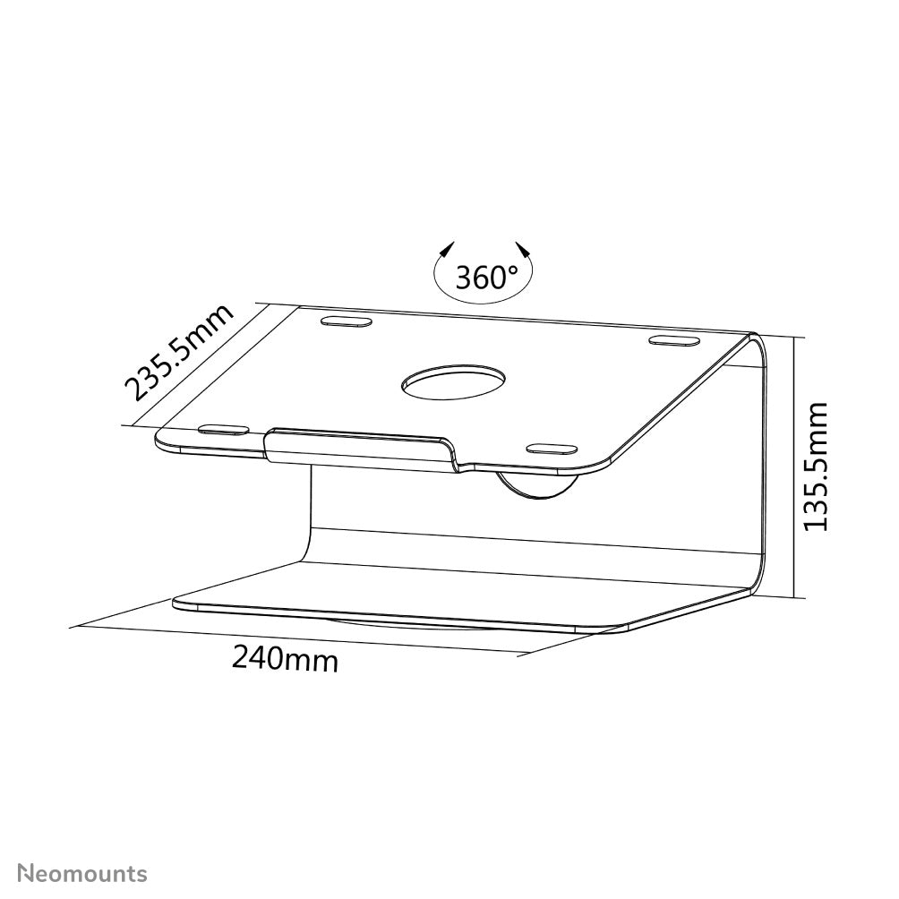 Neomounts NSLS050 Laptop-Halterung 10-17" - drehbar - universal