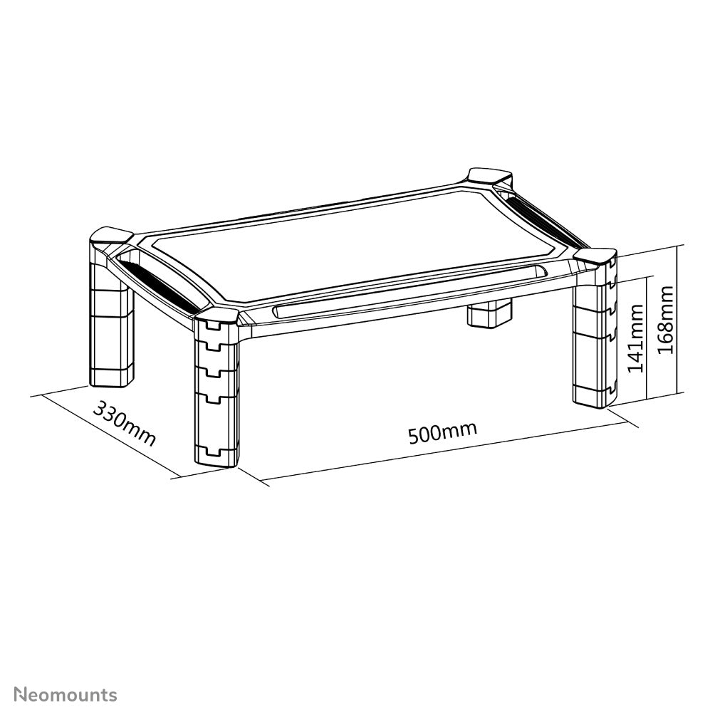 Neomounts NSMONITOR20 Monitor-/Laptop-Erhöhung - höhenverstellbar - universal