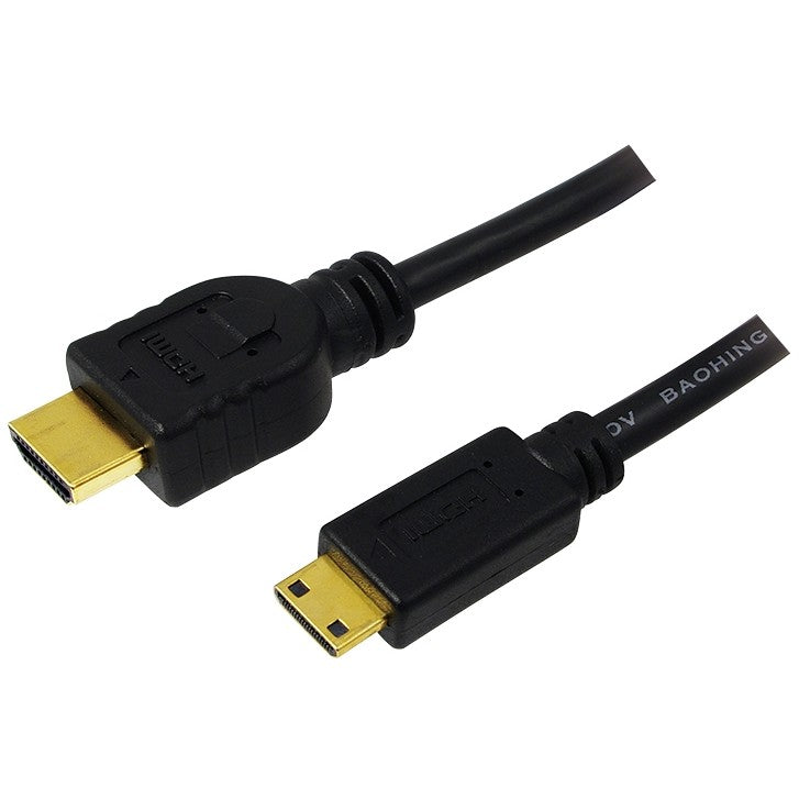 HDMI-Kabel Ethernet A -> mini St/St 2.00m sw