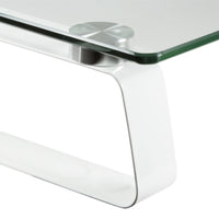 LogiLink BP0027 Flachbildschirm-Tischhalterung 81,3 cm (32") Tisch/Bank Metallisch, Transparent