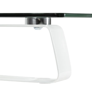LogiLink BP0027 Flachbildschirm-Tischhalterung 81,3 cm (32") Tisch/Bank Metallisch, Transparent