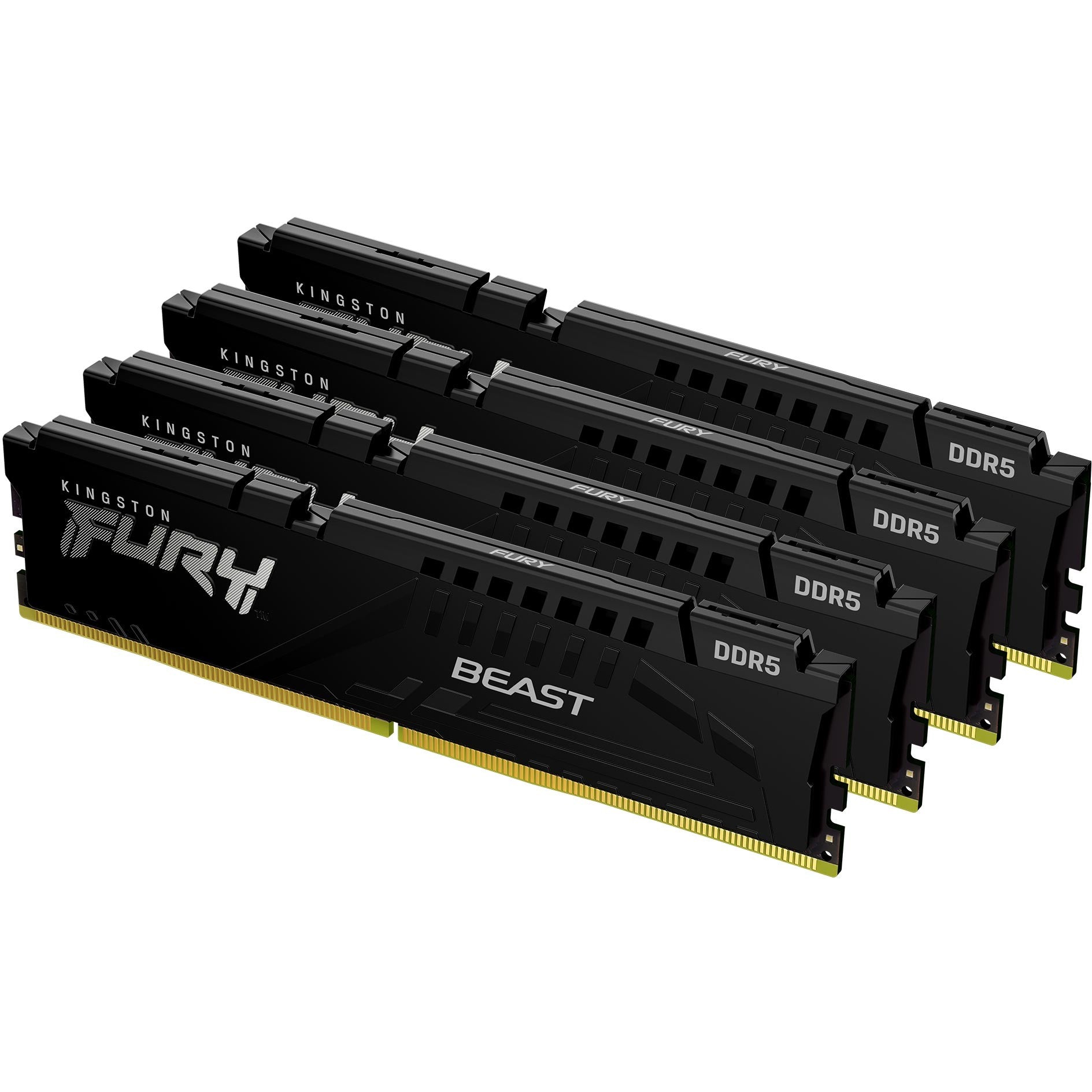 KINGSTON FURY Beast 64GB 5600MT/s DDR5 CL40 DIMM Kit of 4 Black XMP