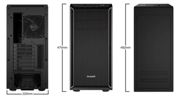 be quiet! Pure Base 600 Midi Tower Schwarz, Silber