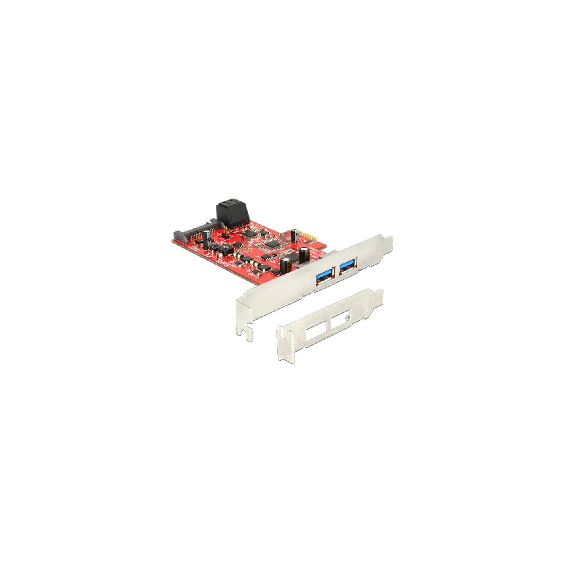 DeLock: 2xSATA + 2xUSB3  PCI-Ex1 Kontroller